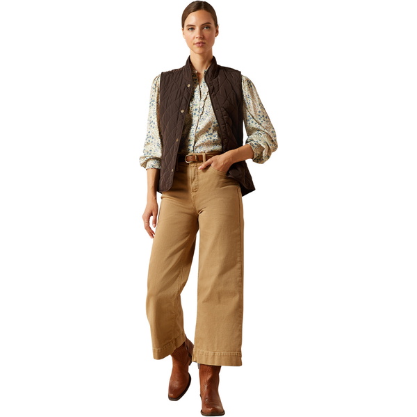 2025 Ariat Womens Woodside Vest 10062689 - Coffee Bean